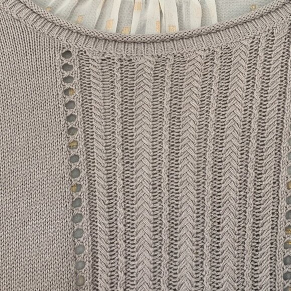 Lucky Brand sweater with lurex thread and open back size 3X - Picture 2 of 13